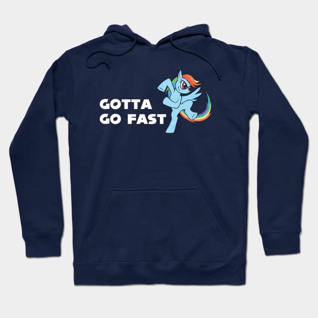 My Little Pony - Rainbow Dash - Gotta Go Fast Hoodie by Kaiserin